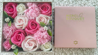 Coffrets Cadeaux de Fleurs de Savon - Coffret Carré